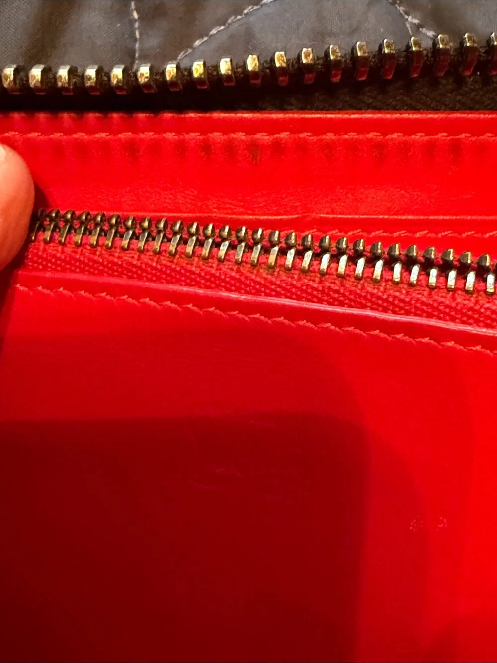 Christian Louboutin Embellished Zip-Around Wallets in Black and Blue - Picture 15 of 16